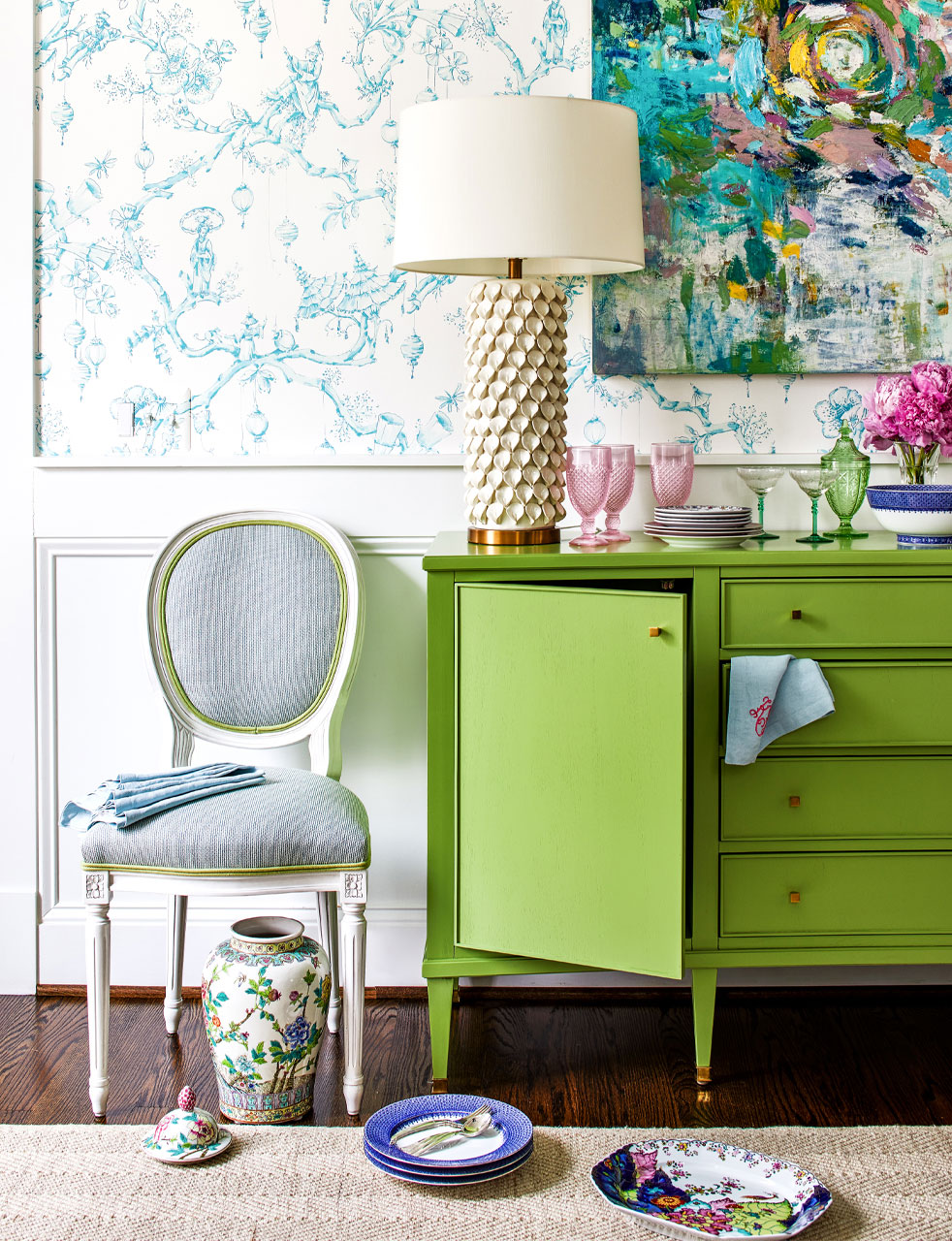 Colorful in McLean | Erika Bonnell Interiors